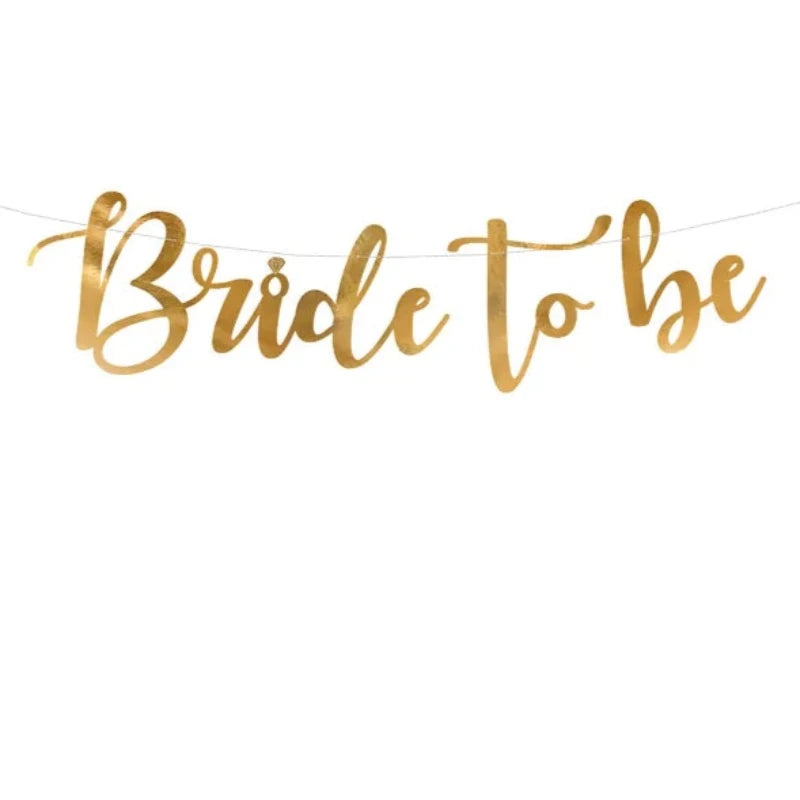 Guld bride to be banner